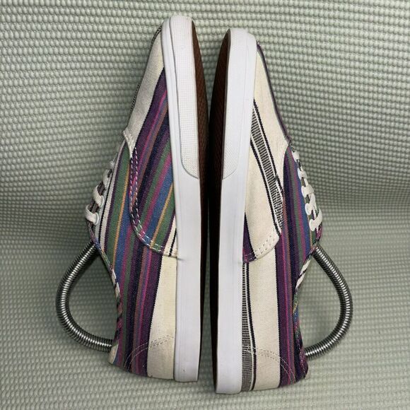 VANS Authentic Lowpro Skate Shoes Athletic Women’s Size 8 Blanket Stripe - Picture 5 of 8